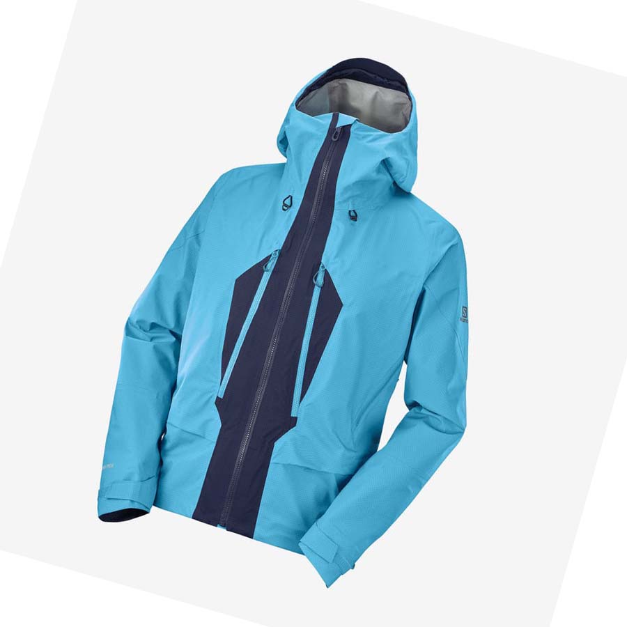 Chaquetas Salomon OUTPEAK GORE-TEX WATERPROOF 3L Hombre Azules | MX 3277MQZ